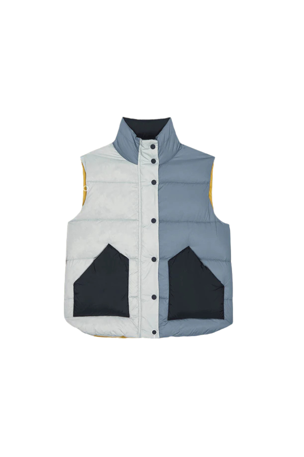 The Polar Vest in Navy Colorblock