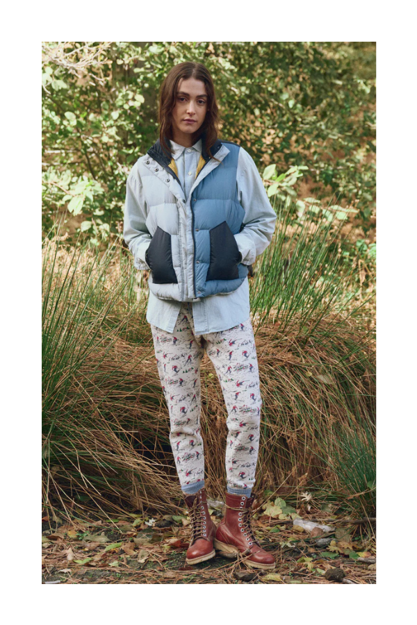 The Polar Vest in Navy Colorblock