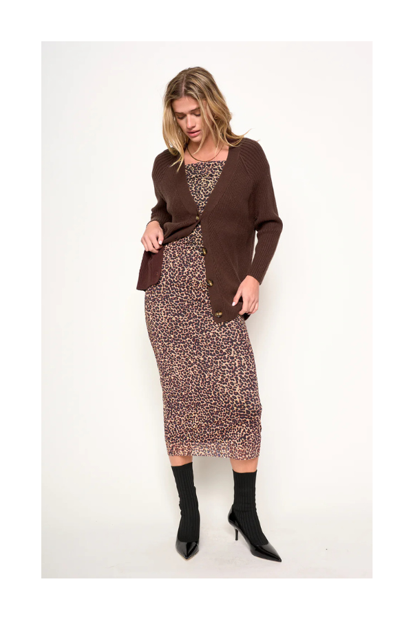 Keiko Cardigan in Brown