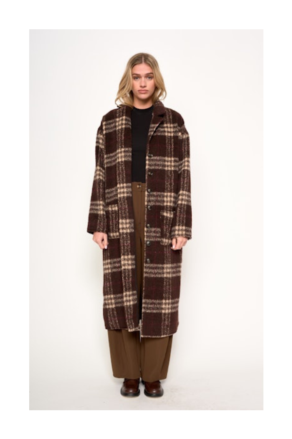 Ginny Coat in Latte Brown