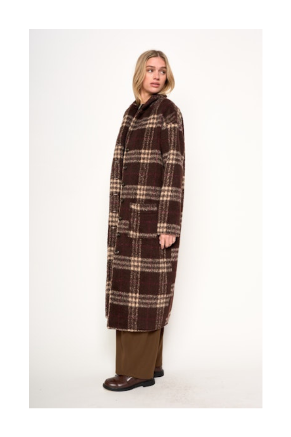 Ginny Coat in Latte Brown