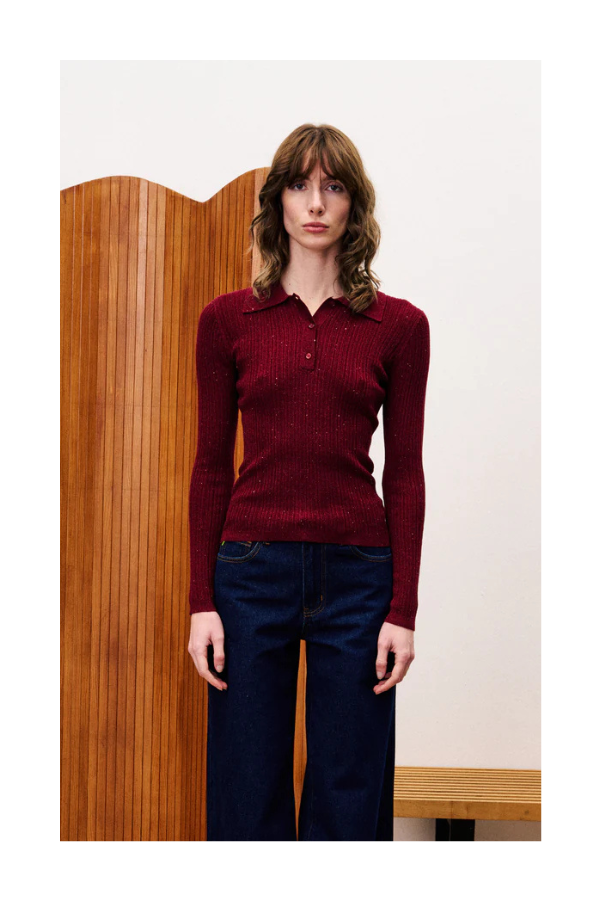 Chartreux Sweater in Bordeaux