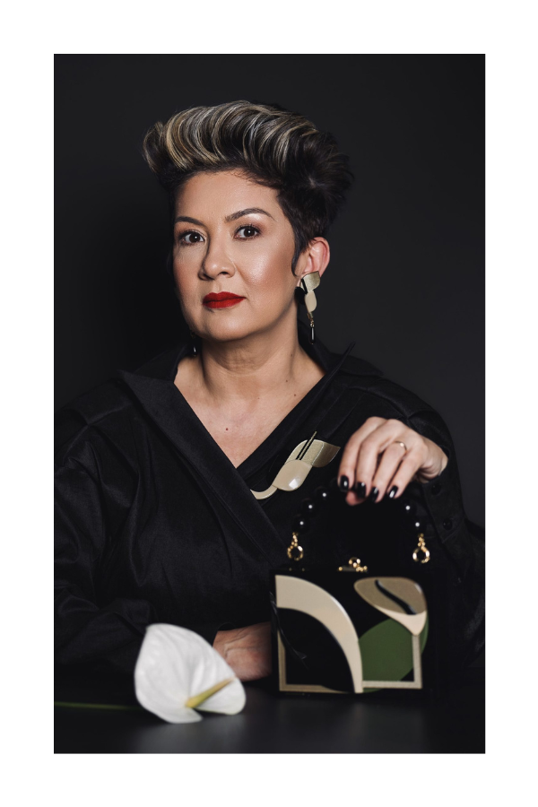 Anthurium Clutch in Kahki