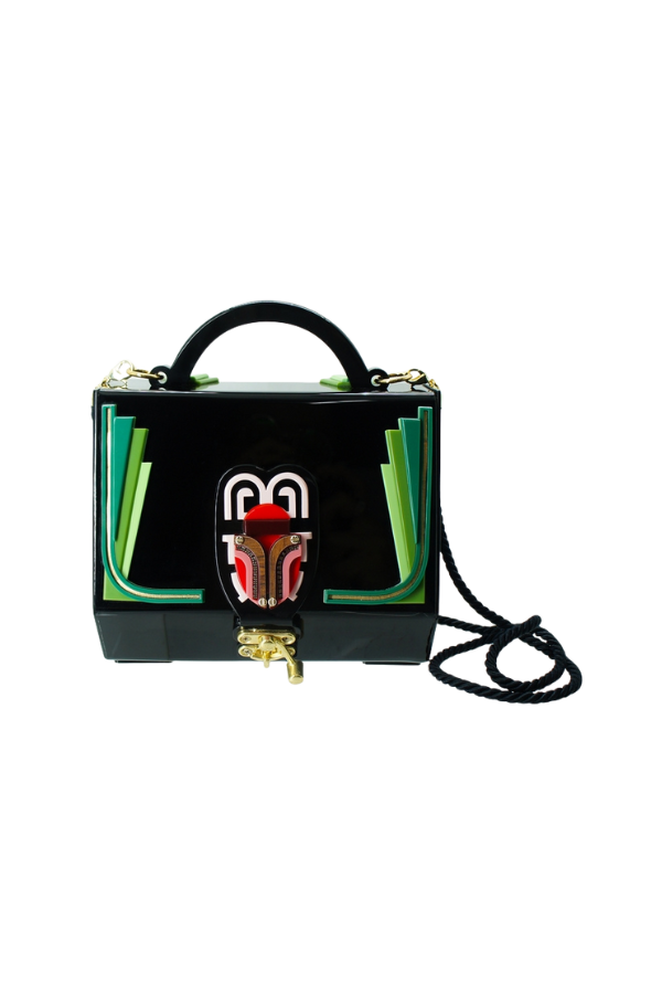 Scarab Trunk Clutch in Pink