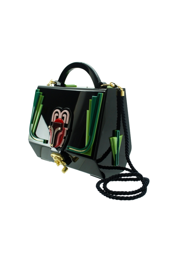 Scarab Trunk Clutch in Pink