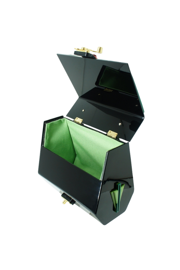 Scarab Trunk Clutch in Pink