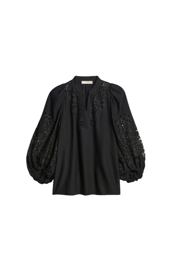 Bell Blouse in Noir