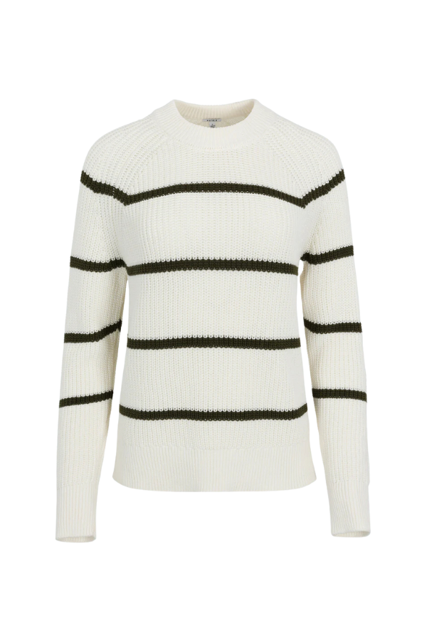 Edie Sweater in Olive Stripe