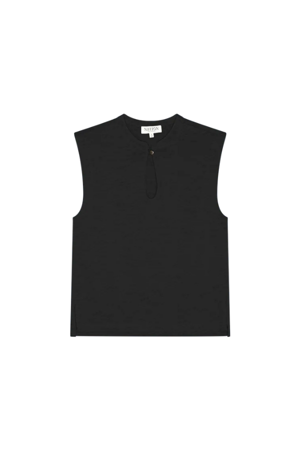 Luna Keyhole Tank in Jet Black