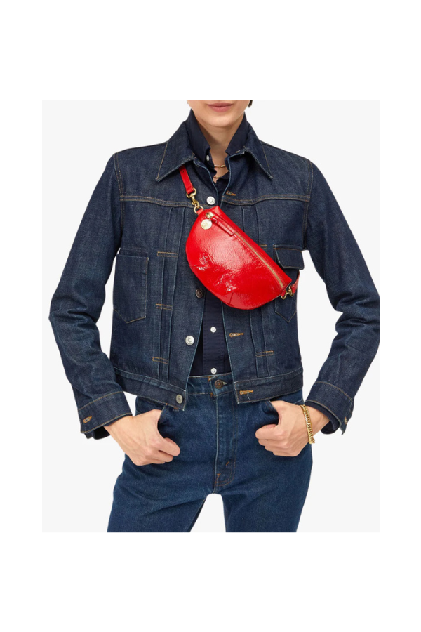 Petite Fanny in Super Red Pucker Patent