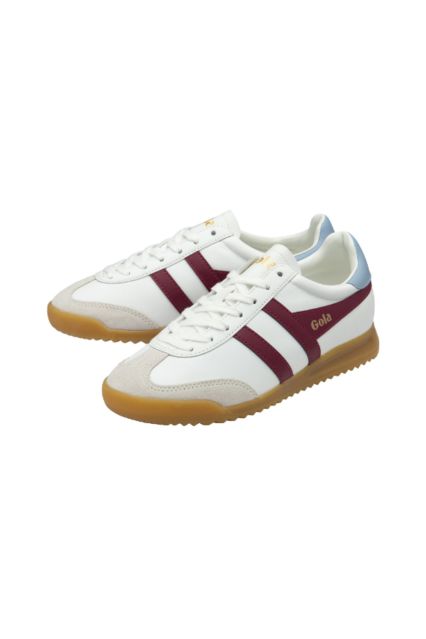 Women's Torpedo Leather Sneakers in White/Cerise/Air