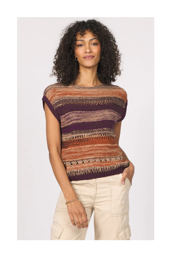 Lina Sweater in Dark Orchid Ombre