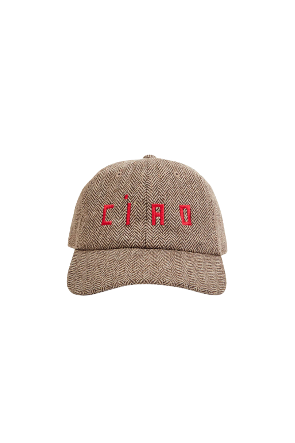Ciao Wool Baseball Hat in Taupe