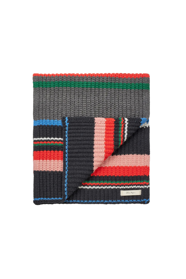 Chunky Scarf in Chunky Stripes