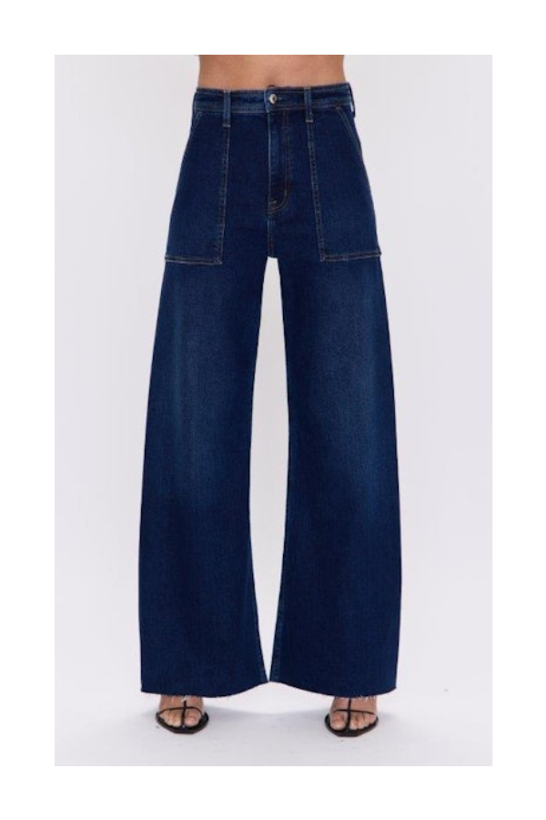 Pistola Penny Utility Wide-Leg Jeans in Calluna