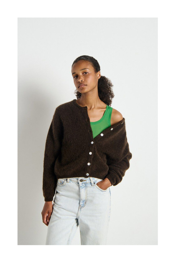 Vitow Cardigan in Coffee