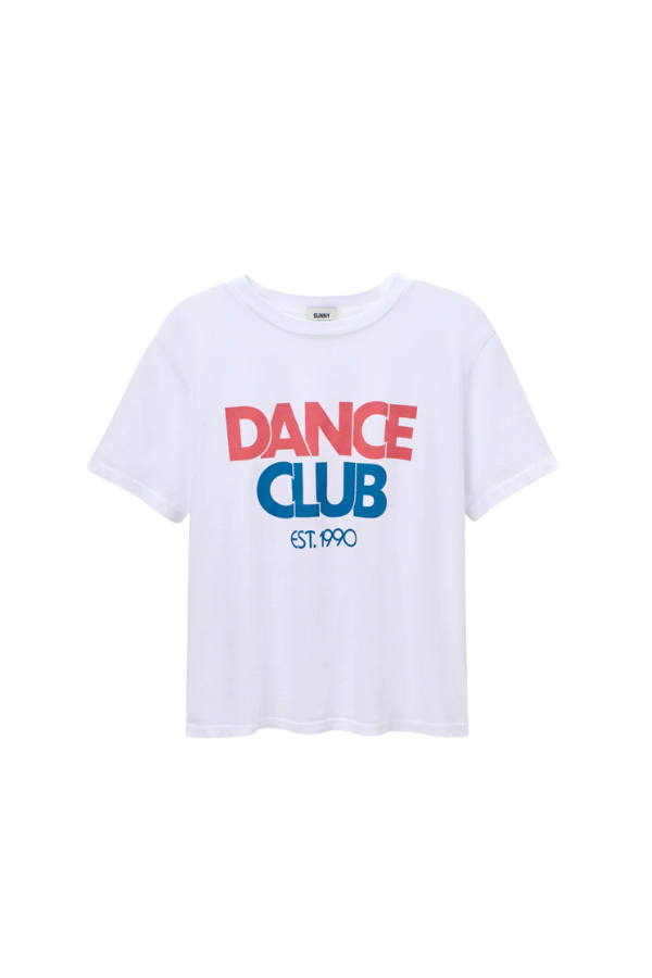 Dance Club Everyday Tee in White