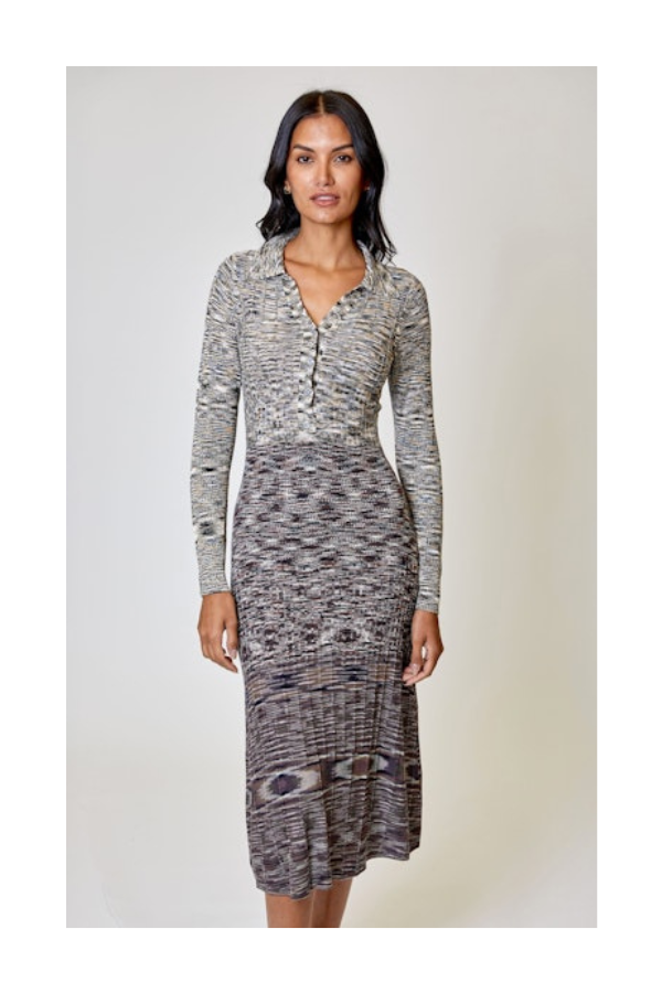 Spacedye Dress in Neutral Spacedye