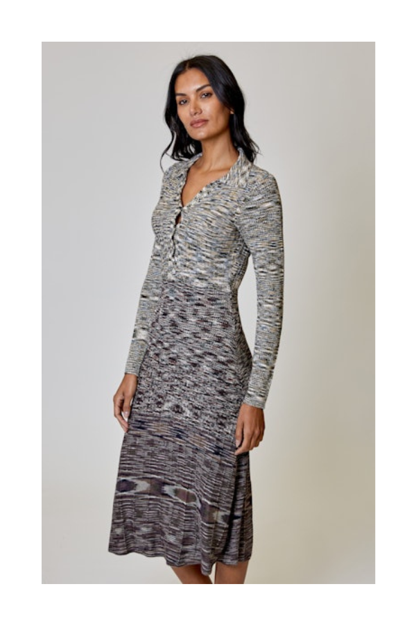 Spacedye Dress in Neutral Spacedye