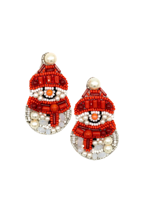 Snowman Earrings