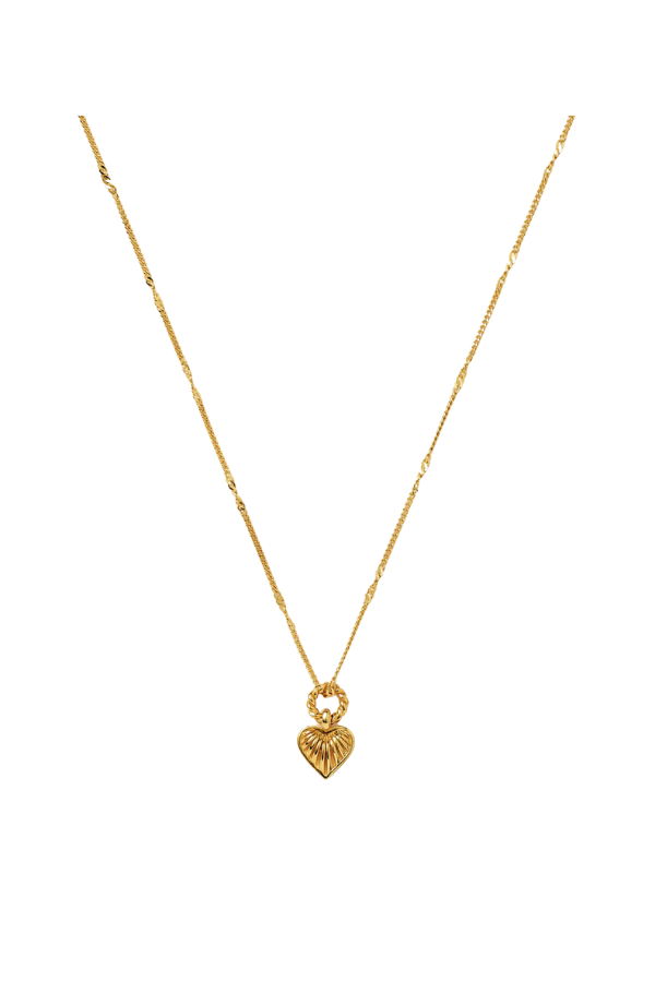 Mini Ridge Heart Necklace