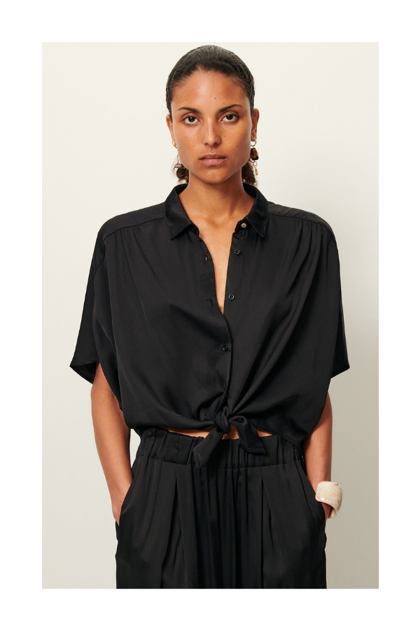 Alfassa Night Top in Black