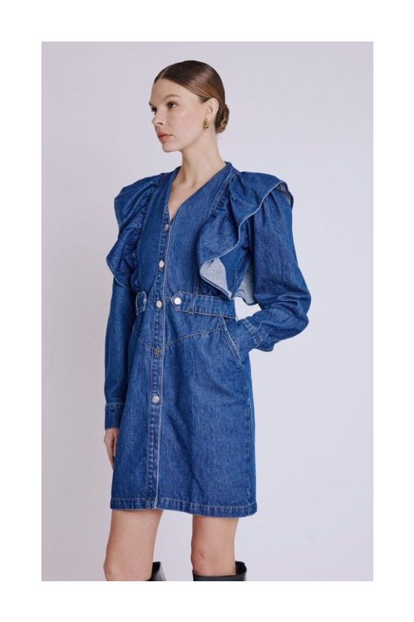 Reem Dress in Blue Denim