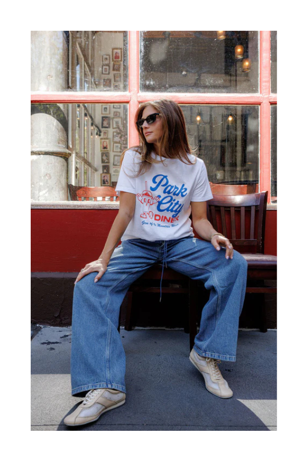 Park City Dinner Everyday Tee in White