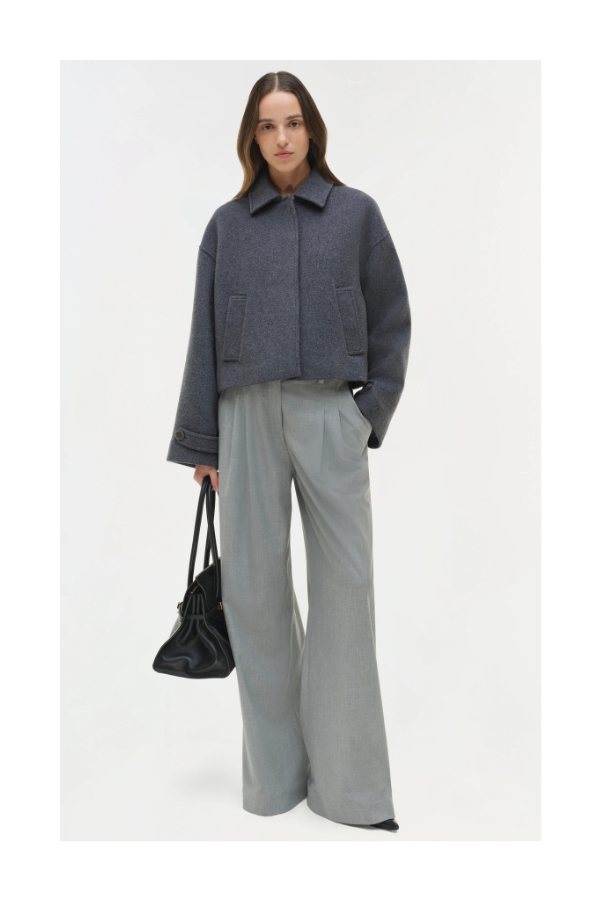 Colby Jacket in Heather Grey