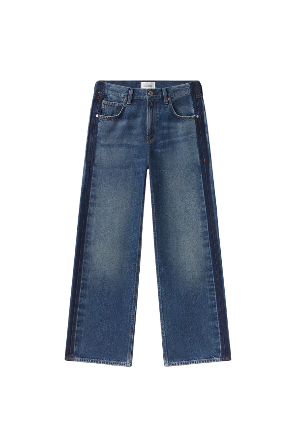 Lindz Easy Straight with Tuxedo Stripe in Liro