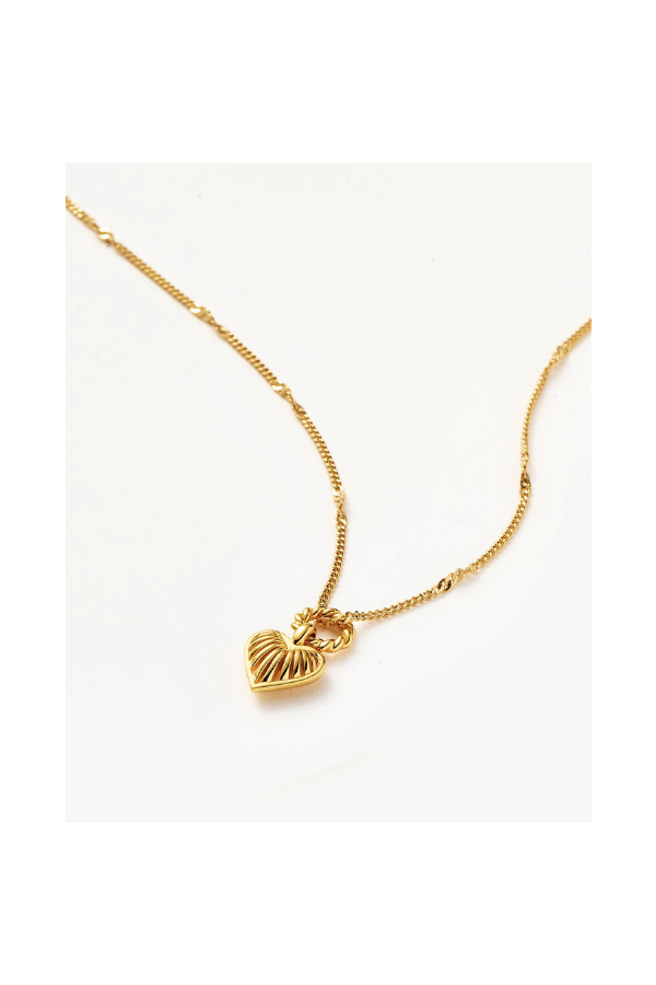 Mini Ridge Heart Necklace