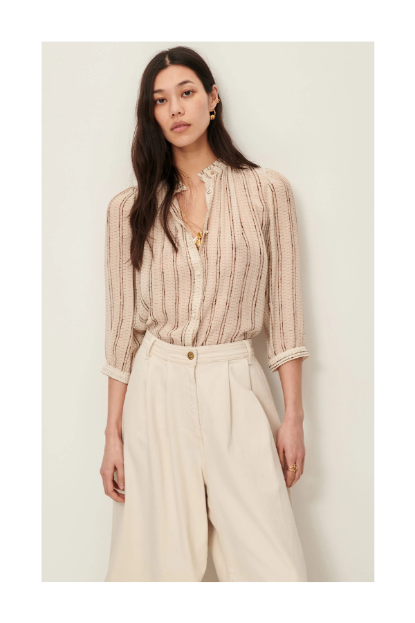 Lylee Top in Whip Plum Ikat