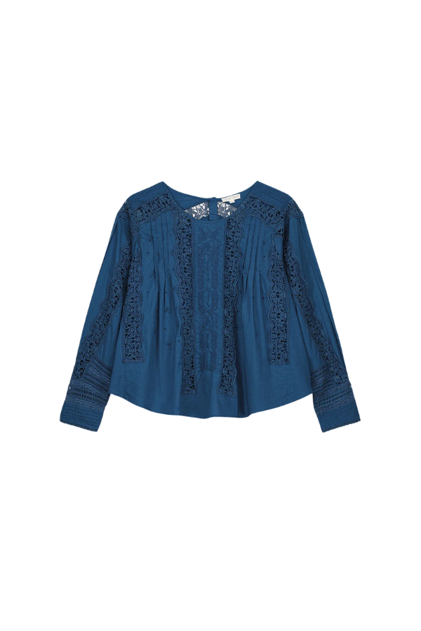 Jeannine Blouse in Blue