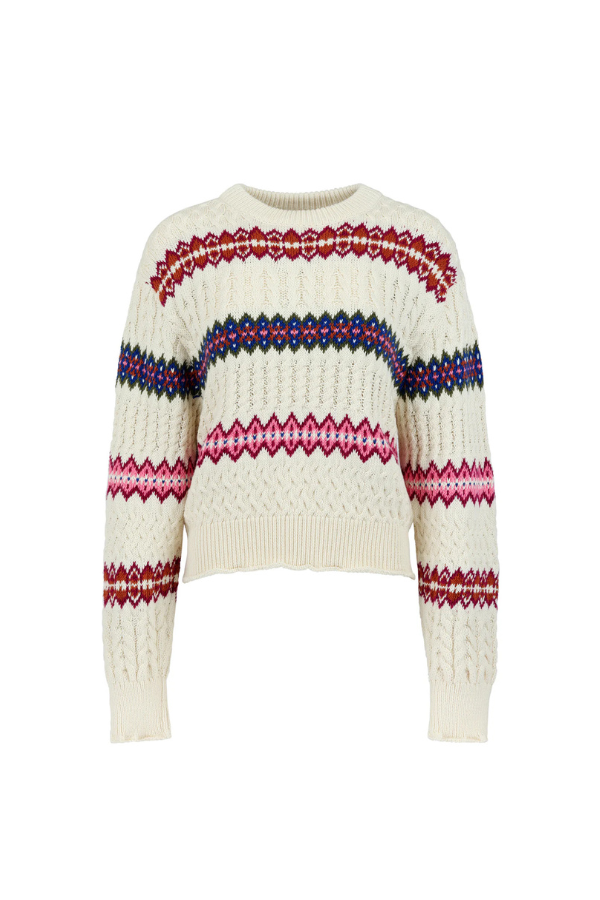 Jemma Sweater in Bone Multi