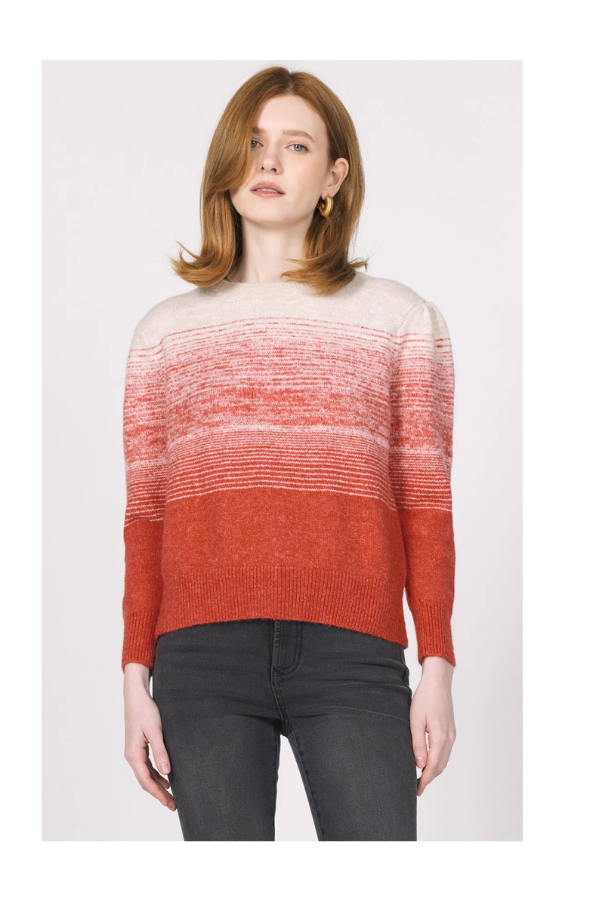 Zyla Sweater in Candy Apple Ombre