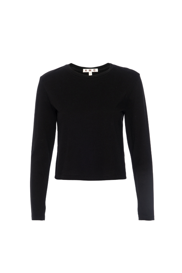 Long Sleeve Babe Tee in Black