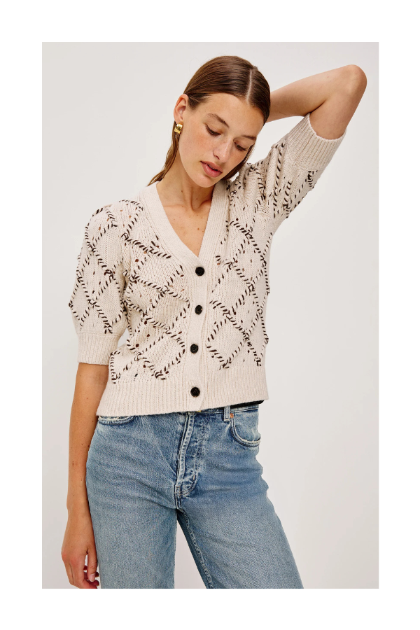 Isla Cardigan in Oat