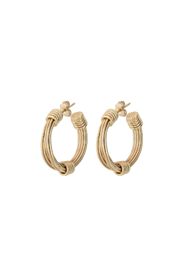 Ariane Hoop Earrings Small Size Gold