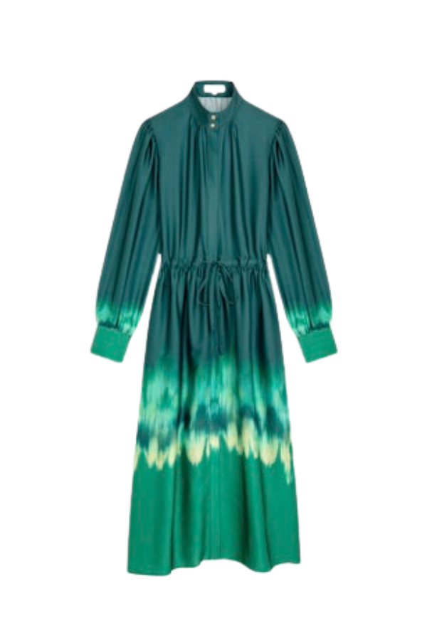 Calipso dress in Vert