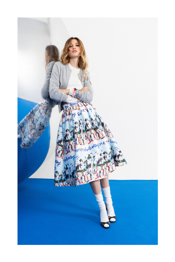 Ski Slope Skirt in Holy Love