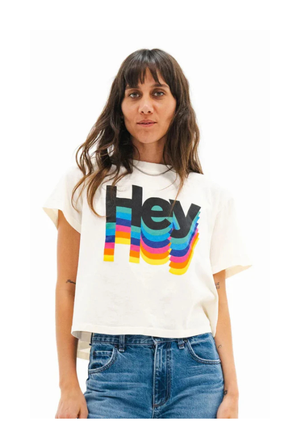 Shrunken Boy Tee Printed in Hey Hey