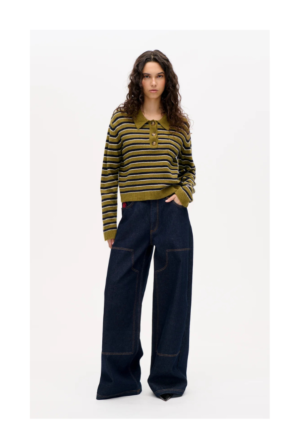 Namra Jeans in Dark Denim Wash