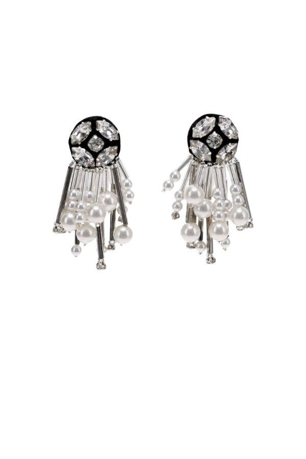 Hampton Earrings in Black White