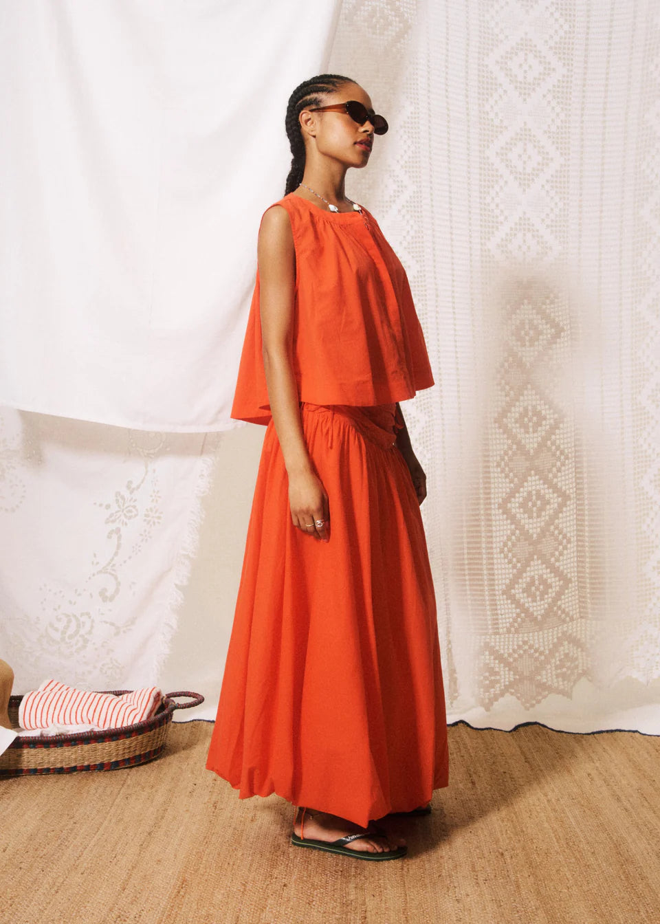 Nunzio Top in Coral