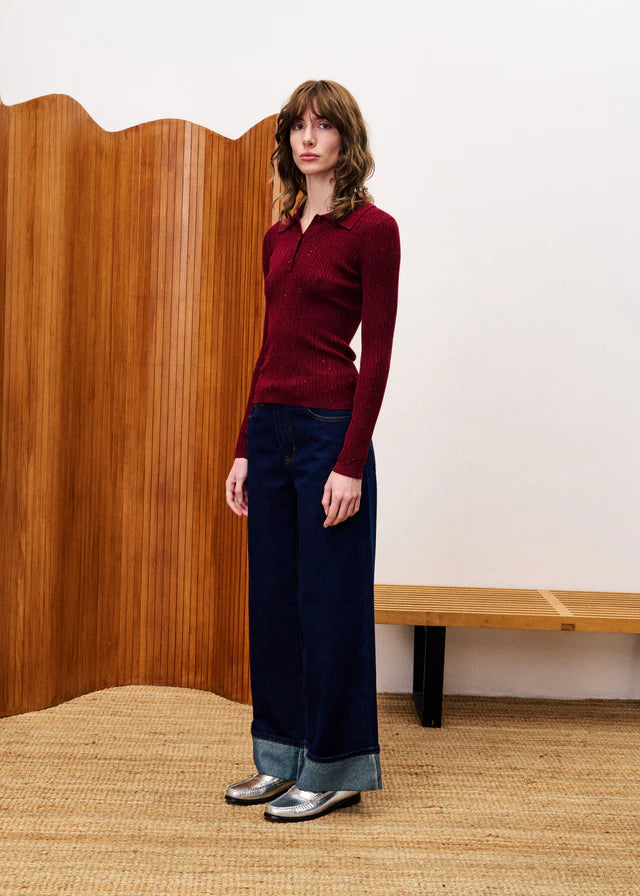 Chartreux Sweater in Bordeaux