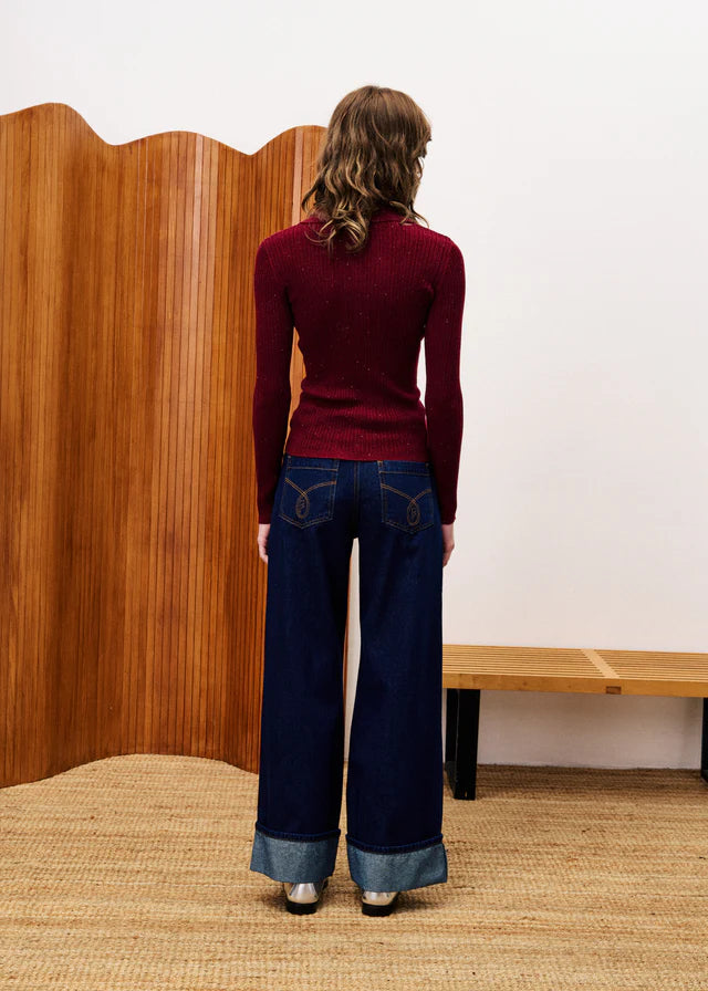 Chartreux Sweater in Bordeaux