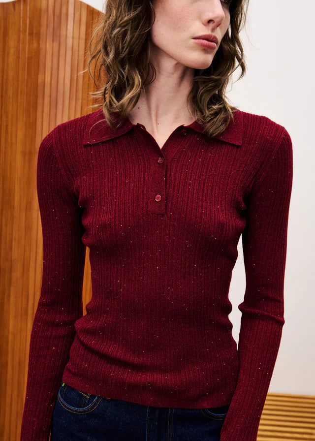 Chartreux Sweater in Bordeaux