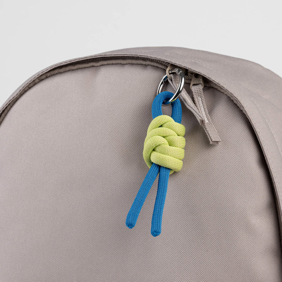 ColorBlock Knot Keychain in Lime Cobalt