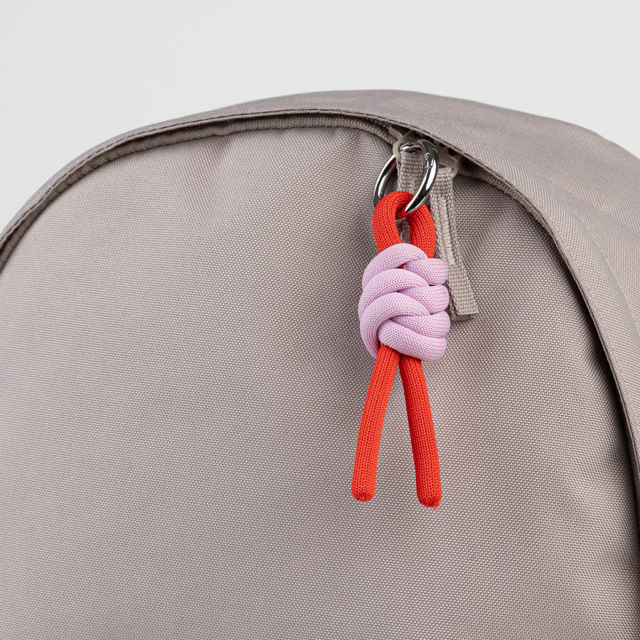 ColorBlock Knot Keychain in Poppy Lilac