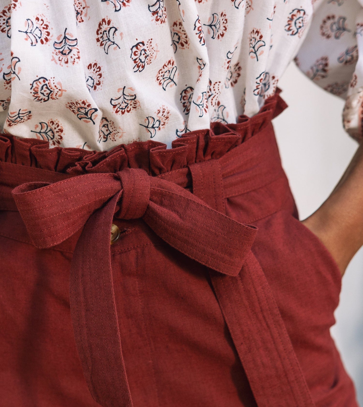 Althea Pant in Vintage Rust